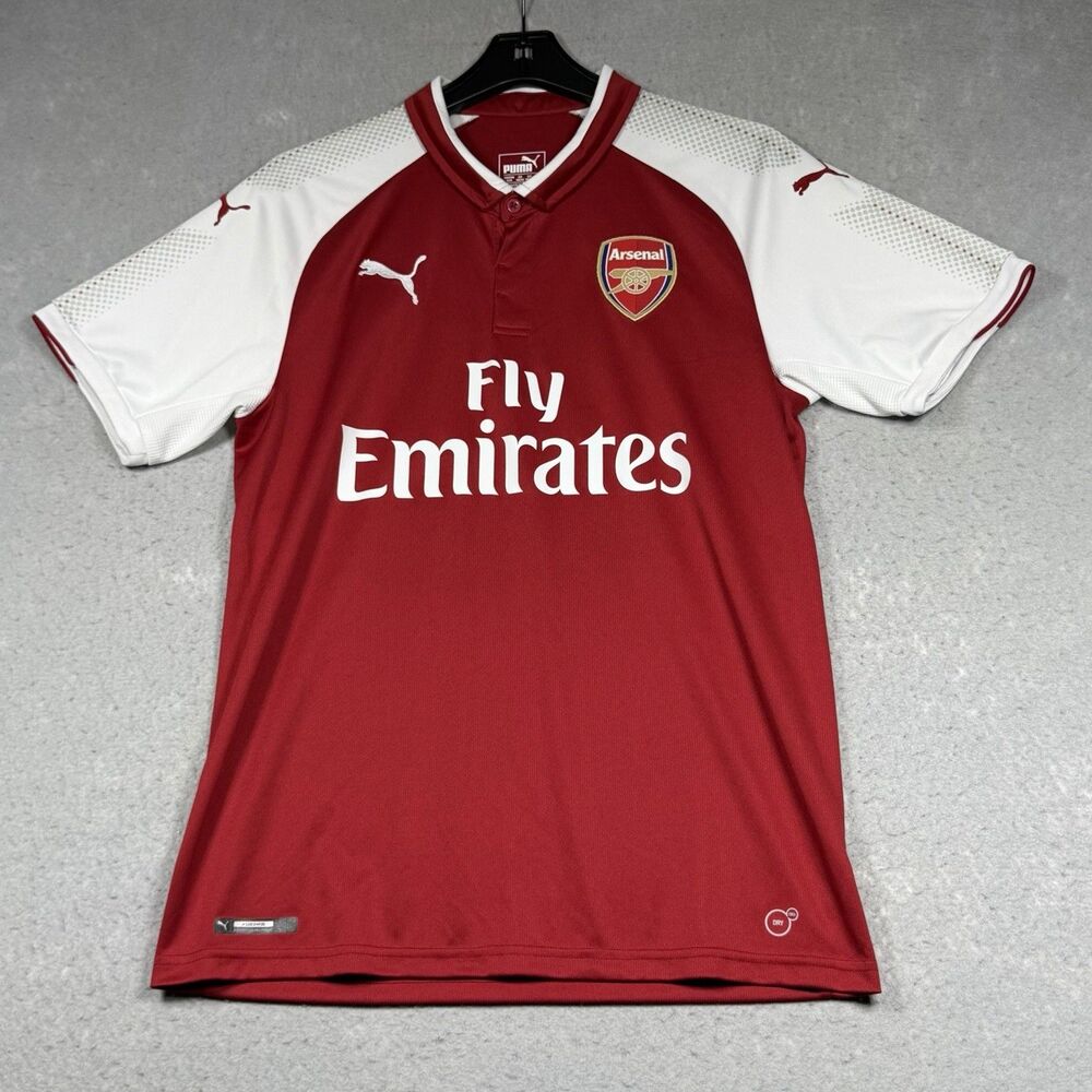 Puma 2017-18 Arsenal Home Football Shirts Red Soccer Jersey Men’s Medium